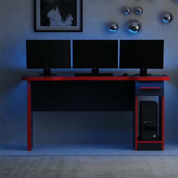 Компьютерный стол Trendy Phoenix 9 ДСП / Чёрный Красный photo 2