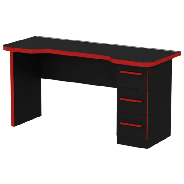 Компьютерный стол Trendy Phoenix 10 ДСП / Чёрный Красный photo 1