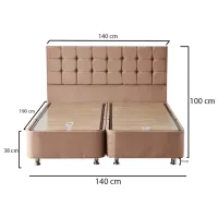 Pat Trendy Helen 140 x 190 cm / Oțel / Light Brown photo 8