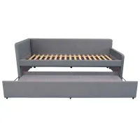 Детская кровать Fabrik Home Leo 90 Left 90 x 200 см / Массив / Серый photo 2