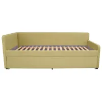 Pat pentru copii Fabrik Home Leo 90 Left 90 x 200 cm / Masiv / Olive