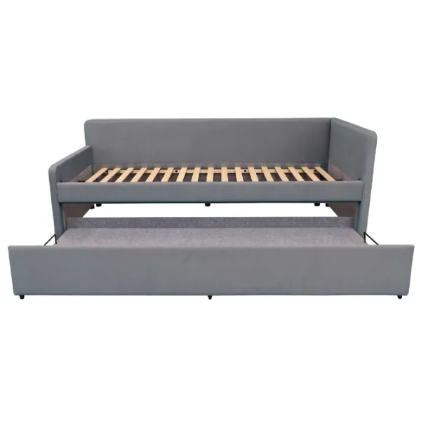 Pat pentru copii Fabrik Home Leo 90 Right 90 x 200 cm / Masiv / Gray photo 3