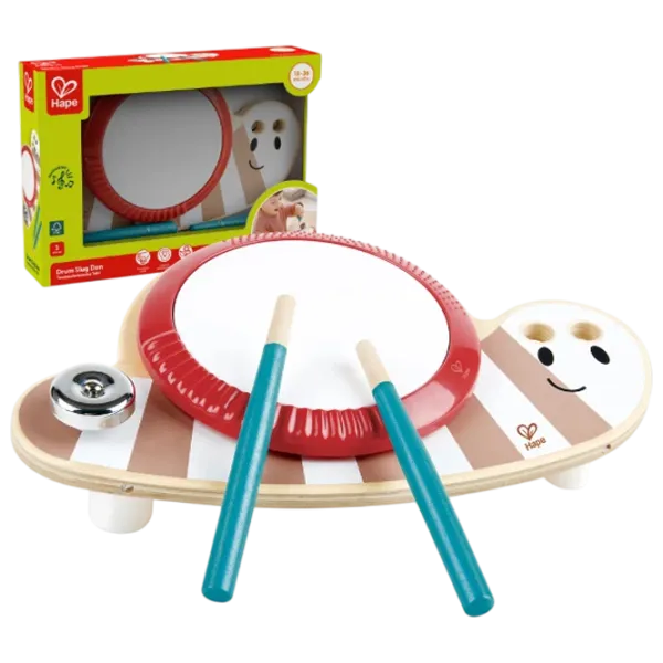 Барабан Hape Slug Dan 12 месяцев / Бежевый photo 1