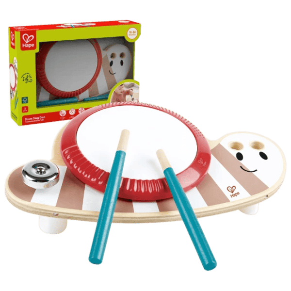 Барабан Hape Slug Dan 12 месяцев / Бежевый photo 1