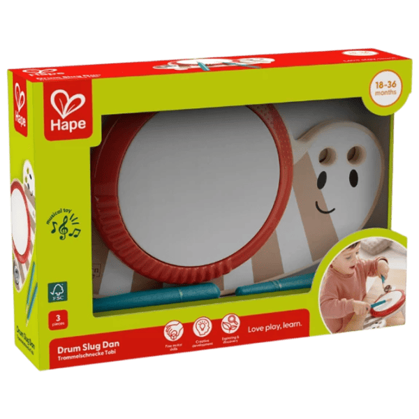 Барабан Hape Slug Dan 12 месяцев / Бежевый photo 3