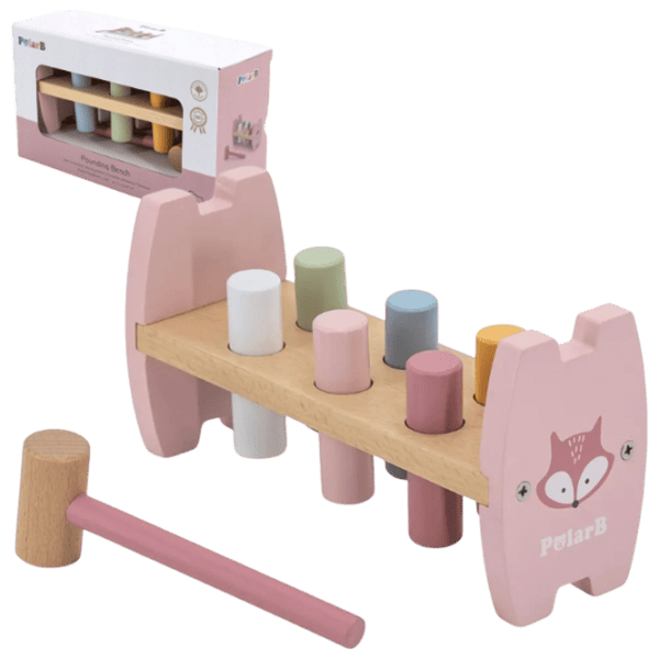 Joc educativ VIGA PolarB Fox 44208 0+ / Pink photo 1