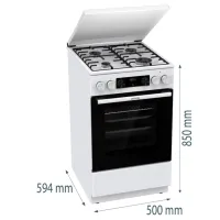 Плита Gorenje GK5C63WH Комбинированная/ Белый/ Черный photo 13