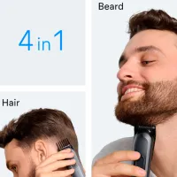 Trimmer facial Braun AIO3500 Silver photo 2