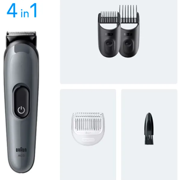 Trimmer facial Braun AIO3500 Silver photo 6
