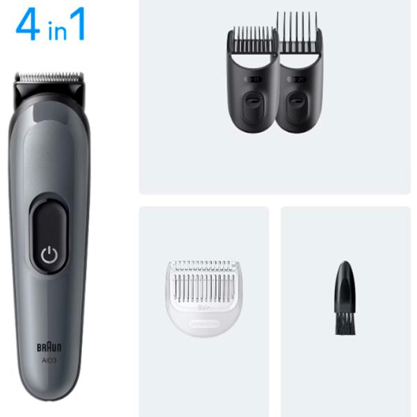 Trimmer facial Braun AIO3500 Silver photo 6