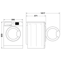Стиральная машина Whirlpool FFB 7469 WV EE 7 кг / 1400 об/мин / Белый photo 10