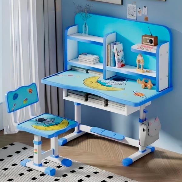 Детский стол 4Play Space B-77 Синий / Металл / 3+ photo 2