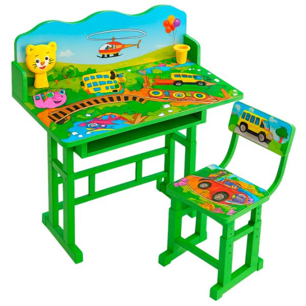 Детский стол 4Play Wonderburg Зеленый / Металл / 3+ photo 1