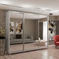 Шкаф My-Style Cupe 260 x 60см x 210 / ЛДСП / Пепельный photo 2