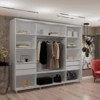 Шкаф My-Style Cupe 260 x 60см x 210 / ЛДСП / Пепельный photo 3