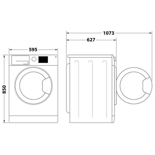 Стиральная машина Whirlpool FFB 8258 BV EE 8 кг / 1200 об/мин / Белый photo 4