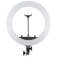 Trepied cu lampă Selfie Ring Light HQ-18S 18" Black photo 2