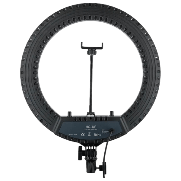 Trepied cu lampă Selfie Ring Light HQ-23NS 23" Black photo 2