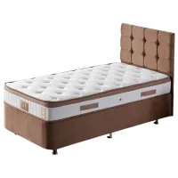 Pat Trendy Latte 90 x 190 cm / Oțel / Light Brown