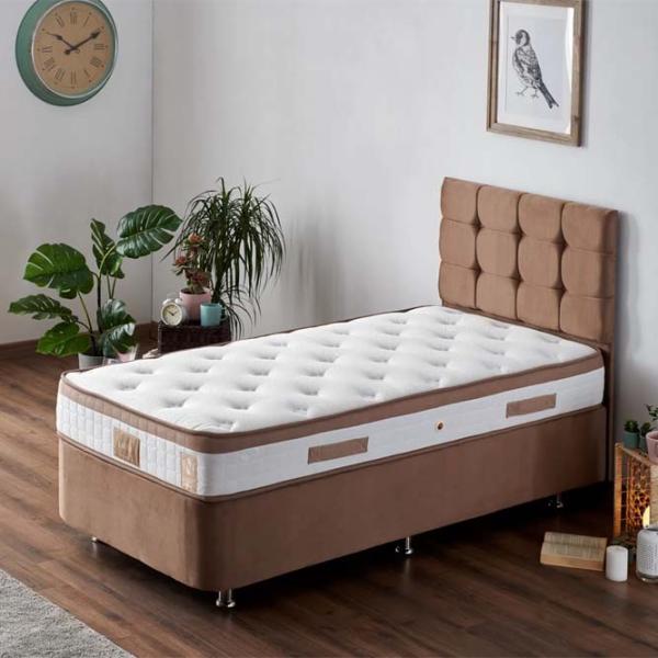 Кровать Trendy Latte 90 x 200 см / Сталь / Светло-коричневый photo 2