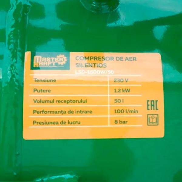 Compresor Master Kraft LSD1600W/50 / Cu piston photo 4
