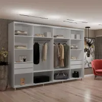 Шкаф My-Style Cupe 310 x 60см x 210 / ЛДСП / Пепельный photo 2
