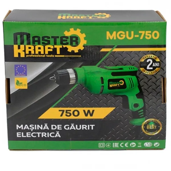 Mașină de găurit Master Kraft MGU-750 750 W / 3200 rot/min photo 5