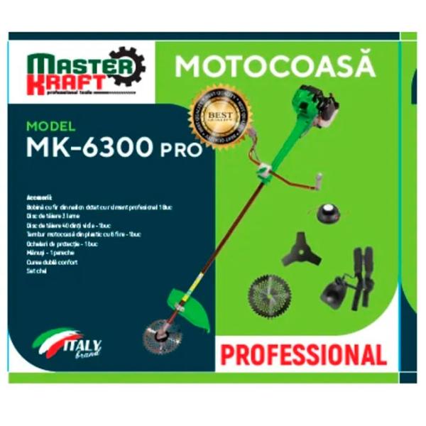 Motocoasă Master Kraft MK6300PRO  / Green photo 7