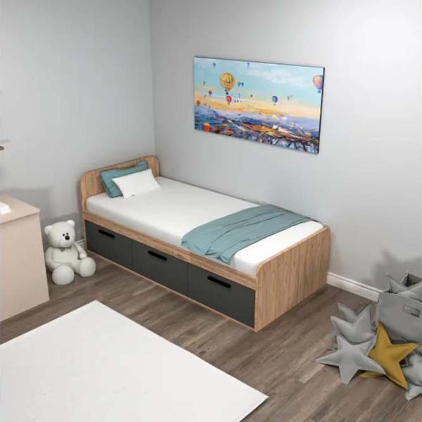 Pat Trendy Akser 90 x 190 cm / PAL melaminat / Pine photo 2