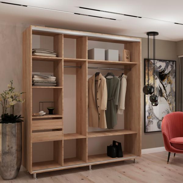 Dulap My-Style Cupe 220 x 60 x 220 / PAL / Sonoma Oak photo 3