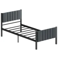 Кровать Trendy Lotus 90 x 200 см / Металл / Антрацит