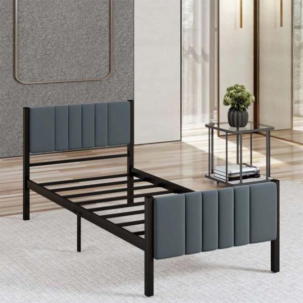 Кровать Trendy Lotus 100 x 200 см / Металл / Антрацит photo 4
