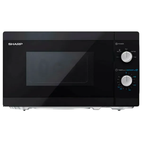 Cuptor cu microunde SHARP YC-MS01E-B Standart / 800 W / Black photo 2