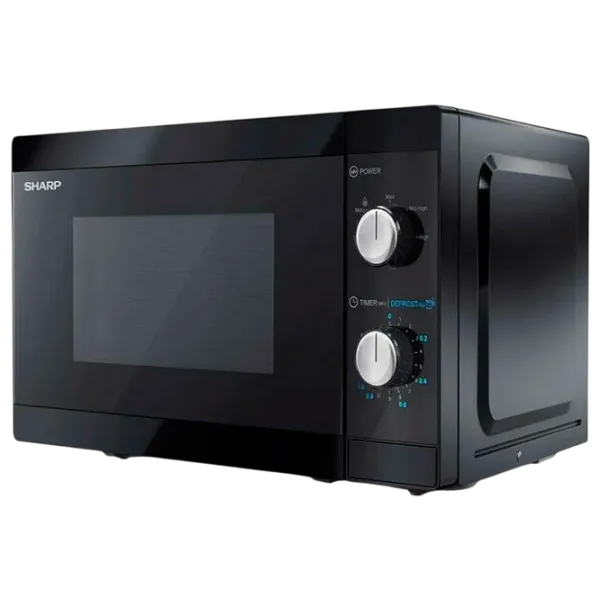 Cuptor cu microunde SHARP YC-MS01E-B Standart / 800 W / Black photo 3