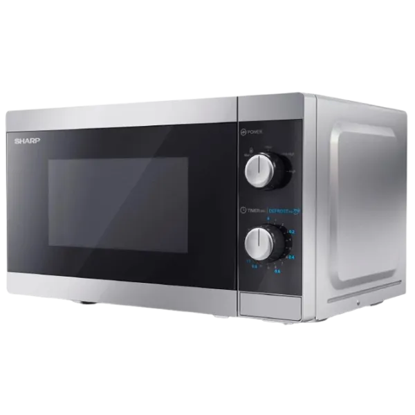 Cuptor cu microunde SHARP YC-MS01E-S Standart / 800 W / Silver photo 3