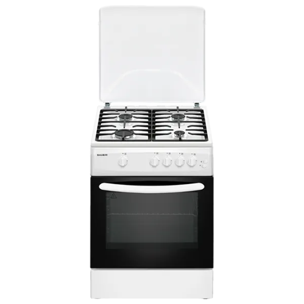 Плита Bauer TG 6640 WICF Газовая/ Белый/ Черный photo 1