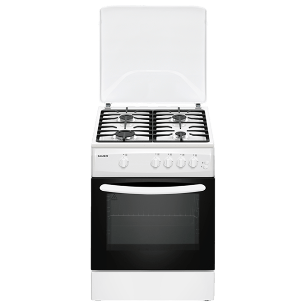 Плита Bauer TG 6640 WICF Газовая/ Белый/ Черный photo 1