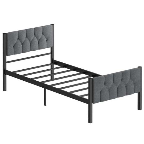 Кровать Trendy Stil 90 x 190 см / Металл / Серый photo 1