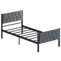 Кровать Trendy Stil 90 x 190 см / Металл / Серый