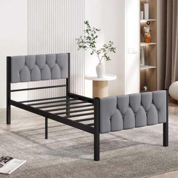 Кровать Trendy Stil 90 x 190 см / Металл / Серый photo 3