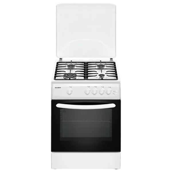 Плита Bauer TG 6640 WICTF Газовая/ Белый/ Черный photo 1