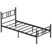 Кровать Trendy Akin 90 x 190 см / Металл / Черный