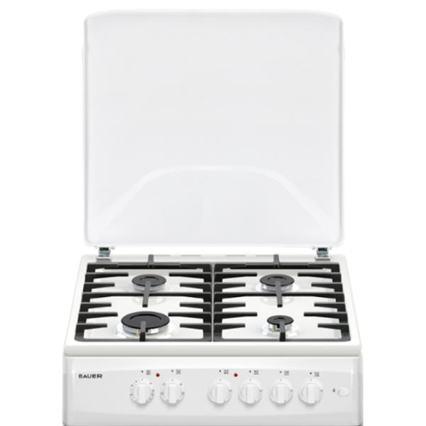 Aragaz Bauer TE 6640 WITCF Pe gaz/ White/ Black photo 3