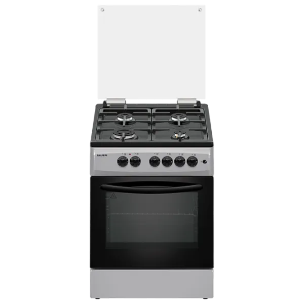 Aragaz Bauer TE 6640 SBLCT Combinată/ Silver/ Black photo 1