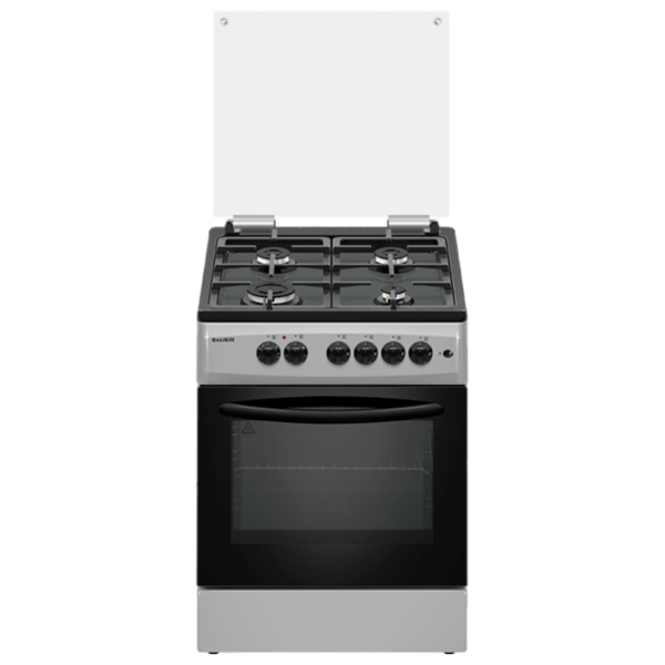 Aragaz Bauer TE 6640 SBLCT Combinată/ Silver/ Black photo 1