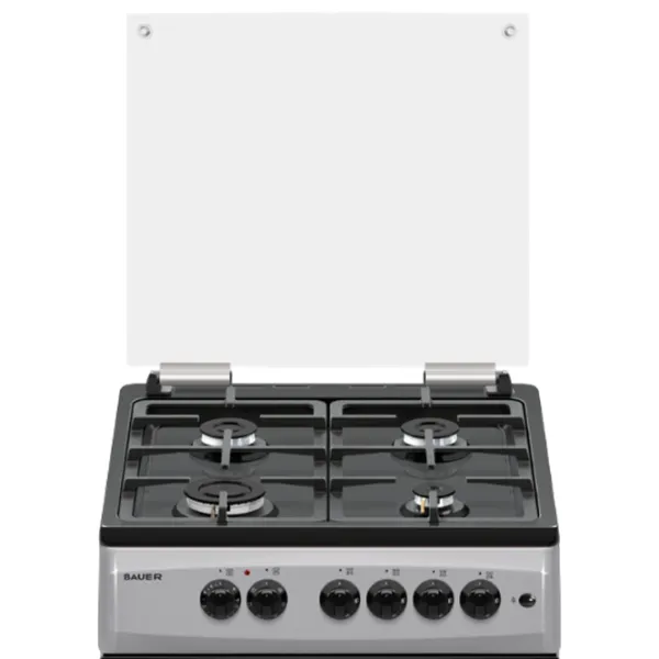 Aragaz Bauer TE 6640 SBLCT Combinată/ Silver/ Black photo 2