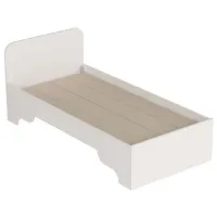 Кровать Trendy Luses 90 x 190 см / ДСП меламин / Белый