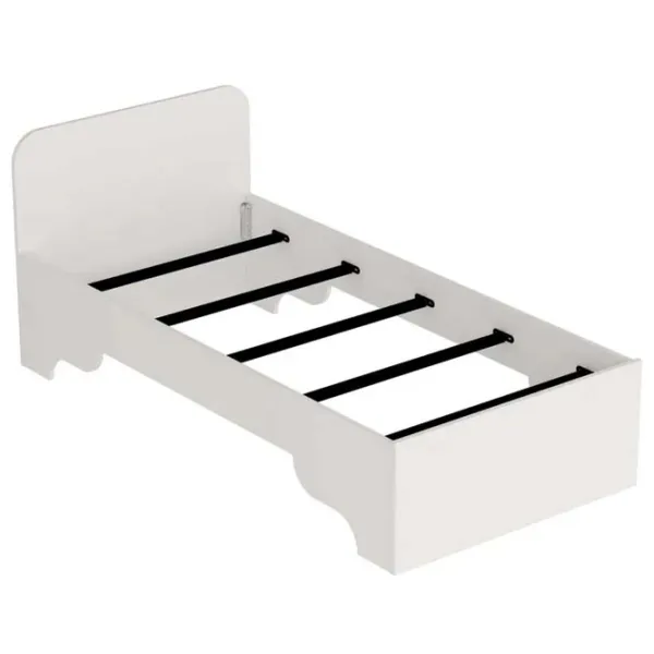 Кровать Trendy Luses 90 x 190 см / ДСП меламин / Белый photo 3