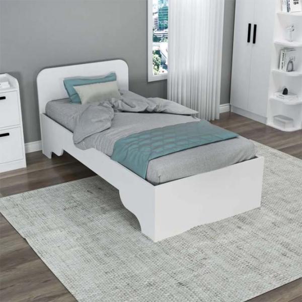 Кровать Trendy Luses 90 x 190 см / ДСП меламин / Белый photo 4