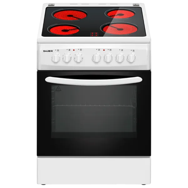 Плита Bauer T 6071G1W Электрическая/ Белый/ Черный photo 1